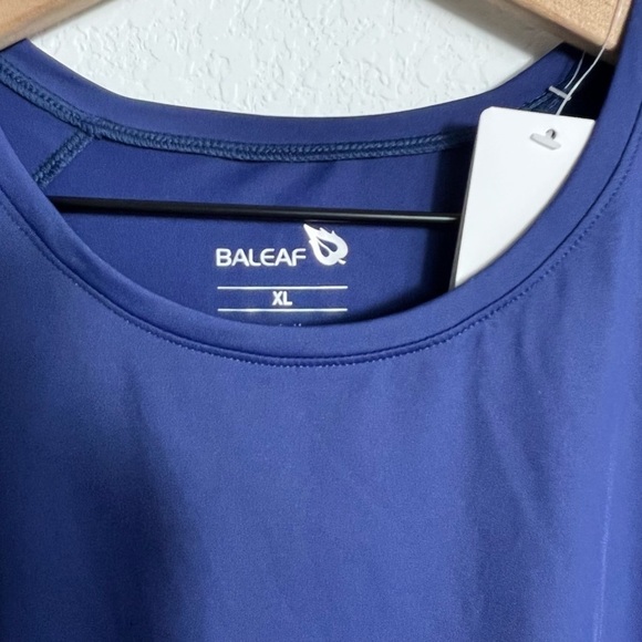 BALEAF BLUE WOMEN SHORT SLEEVE XL WORKOUT ACTIVEWEAR SHIRT BRAND NEW - Picture 6 of 6